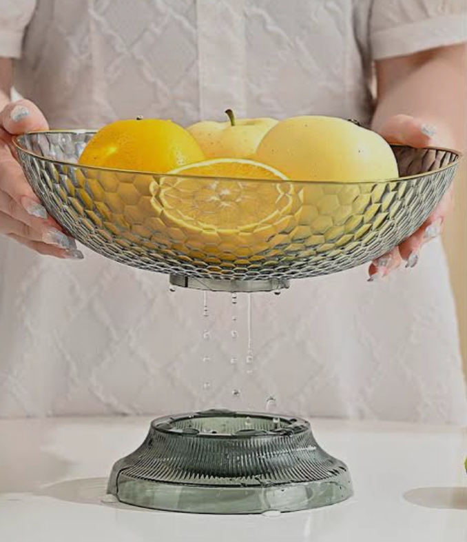 طبق فاكهه اكريلك كبير